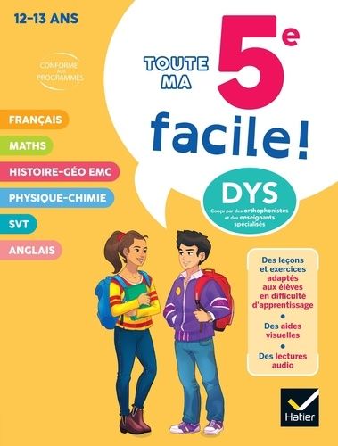 Emprunter Toute ma 5e facile ! [ADAPTE AUX DYS livre