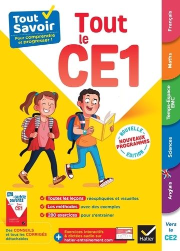 Emprunter Tout le CE1. Avec le Guide parents détachable, Edition 2024 livre