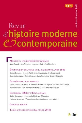 Emprunter Revue d'histoire moderne et contemporaine/6542018/Revue d'histoire moderne et contemporaine Tome 654 livre