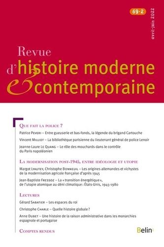 Emprunter Revue d'histoire moderne et contemporaine Tome 69 N° 2, avril-juin 2022 : Que fait la police ? La mo livre