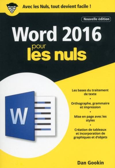 Emprunter Word 2016 pour les nuls livre