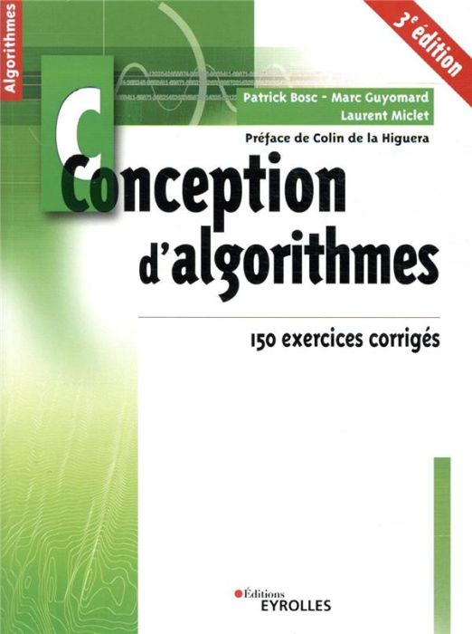 Emprunter Conception d'algorithmes. 150 exercices corrigés, 3e édition livre