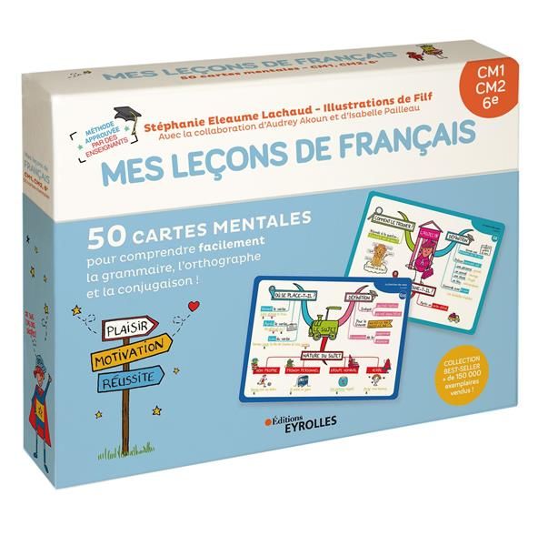 Emprunter Mes leçons de français Niveau CM1, CM2, 6e. 50 cartes mentales pour comprendre facilement la grammai livre