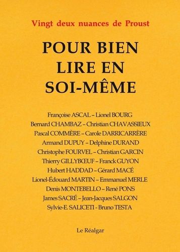 Emprunter Pour bien lire en soi-même. Vingt-deux nuances de Proust livre