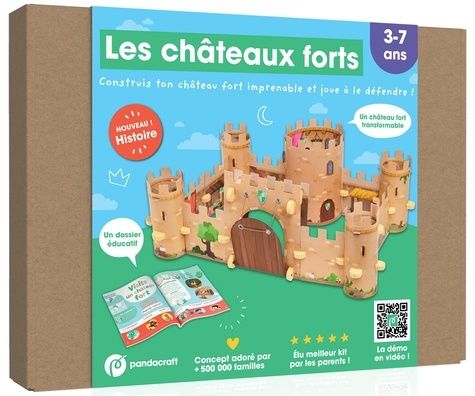 Emprunter LES CHATEAUX FORTS - KIT PANDACRAFT 3-7 ANS - CONSTRUIS TON CHATEAU FORT ET JOUE ! livre