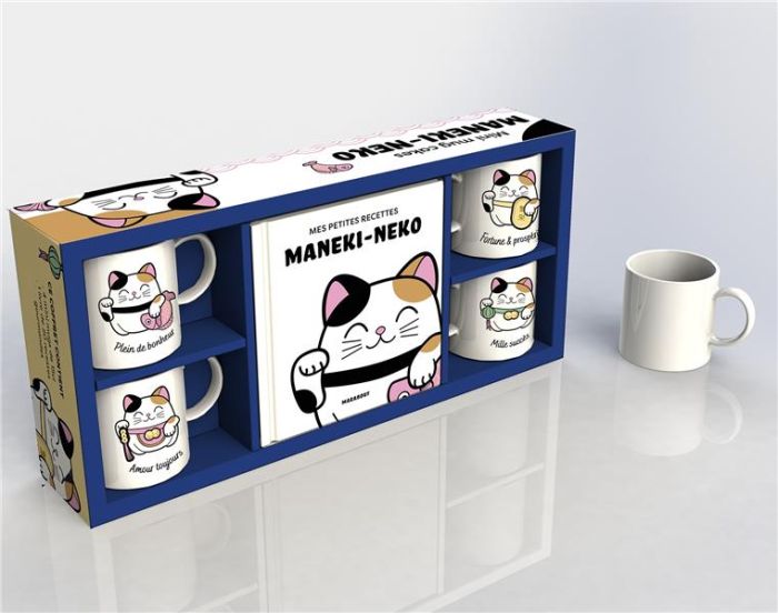 Emprunter Mini mug cakes Maneki Neko . Avec 4 mini mugs porte-bonheur et 1 livre de recettes des maneki neko livre