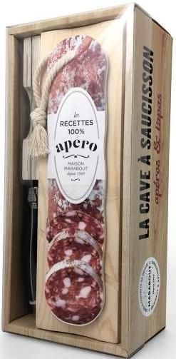 Emprunter La cave à saucisson - Apéro & tapas. Coffret avec 1 planche de découpe intégrée, 1 couteau à sauciss livre