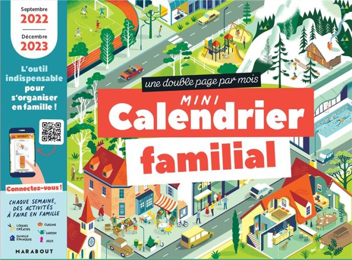 Emprunter Mini calendrier familial. Une double page par mois, Edition 2022-2023 livre