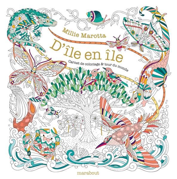 Emprunter D'île en île. Carnet de coloriage & tour du monde livre