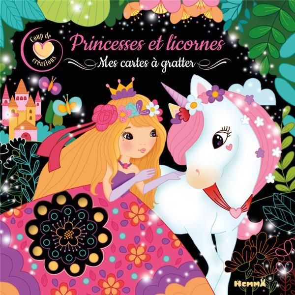 Emprunter COUP DE COEUR CREATIONS - PRINCESSES ET LICORNES - MES CARTES A GRATTER livre