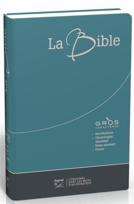 Emprunter Bible Segond 21 gros caractères Duo bleu/gris livre