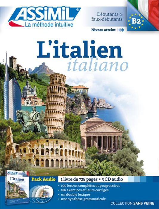 Emprunter L'italien B2. Pack avec 1 livre, avec 3 CD audio livre