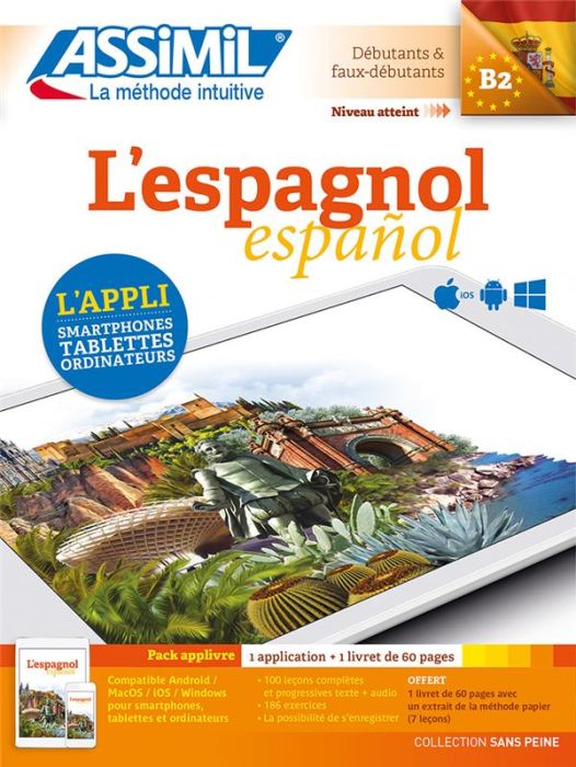 Emprunter L'espagnol B2. Pack applivre 1 application + 1 livret de 60 pages livre