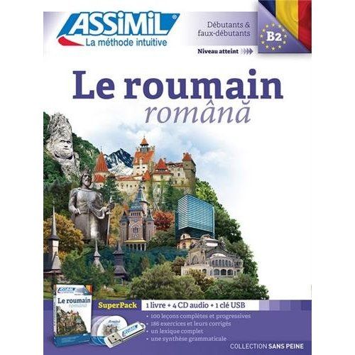 Emprunter Le roumain. SuperPack 1 livre + 4 CD audio +1 clé USB livre