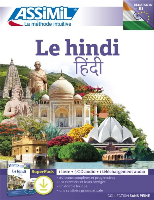 Emprunter Le hindi B1. SuperPack avec 1 livre, 1 téléchargement audio, avec 3 CD audio livre