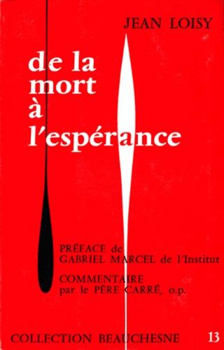 Emprunter De la mort à l'espérance livre