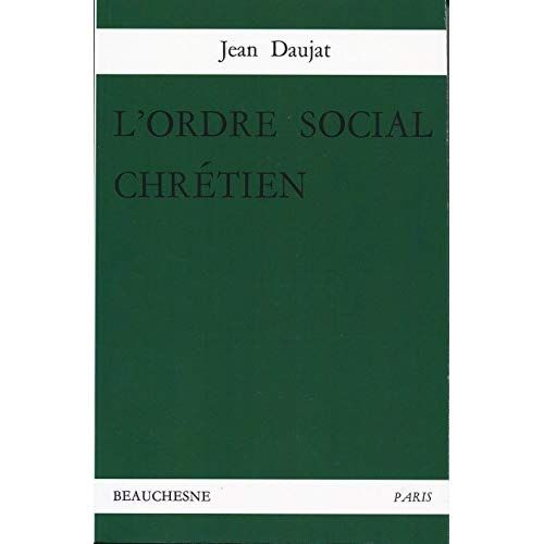 Emprunter L'ordre social chrétien livre