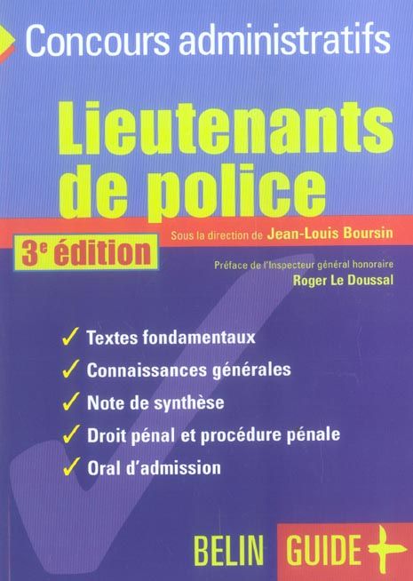 Emprunter Lieutenants de police : le concours. 3e édition livre