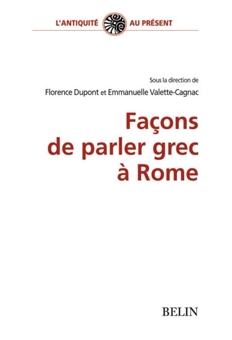 Emprunter Façons de parler grec à Rome livre