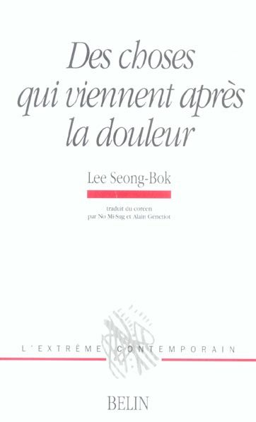 Emprunter Des choses qui viennent après la douleur. Les eaux bleues de Namhae Gumsan livre