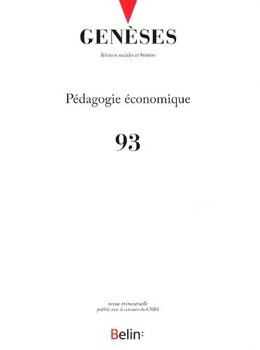 Emprunter Genèses N° 93, Décembre 2013 : Pédagogie économique livre