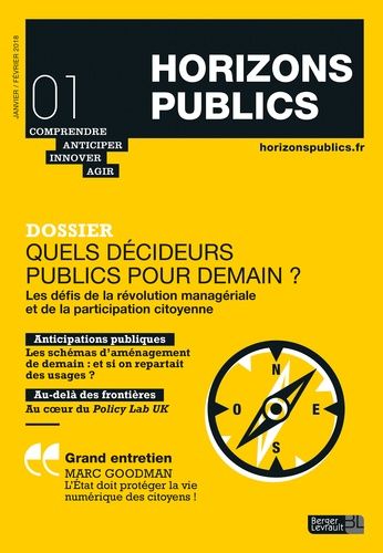 Emprunter Horizons publics N° 1, janvier-février 2018 : Quels décideurs publics pour demain ? livre