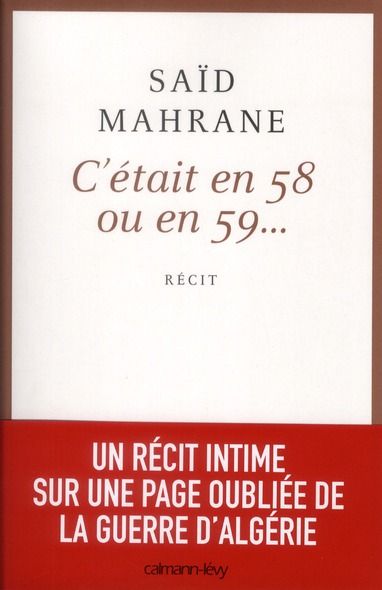 Emprunter C'était en 58 ou en 59... livre