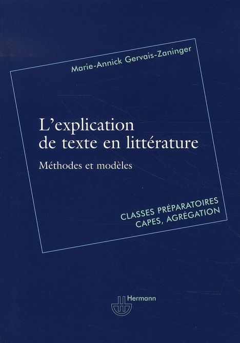 Emprunter L'explication de texte en littérature livre