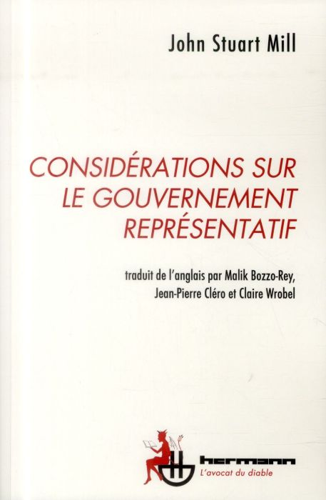 Emprunter Considérations sur le gouvernement représentatif livre