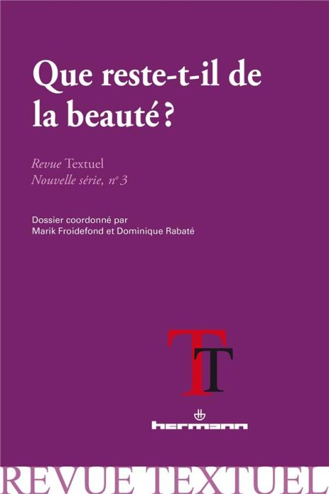 Emprunter Revue Textuel N° 3 : Que reste-t-il de la beauté ? livre