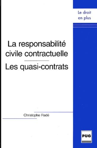 Emprunter RESPONSABILITE CIVILE CONTRACTUELLE livre