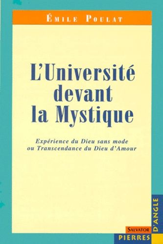 Emprunter UNIVERSITE DEVANT LA MYSTIQUE livre