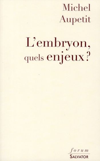 Emprunter L'EMBRYON, QUELS ENJEUX livre