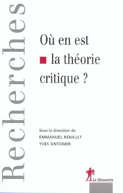 Emprunter Où en est la théorie critique ? livre