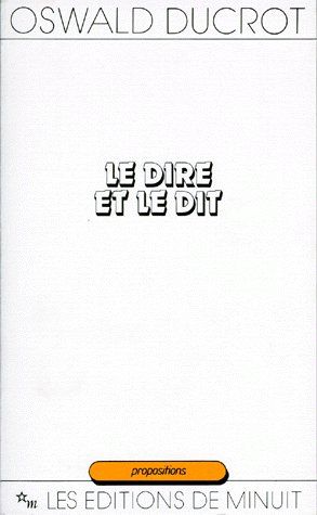 Emprunter Le Dire et le dit livre