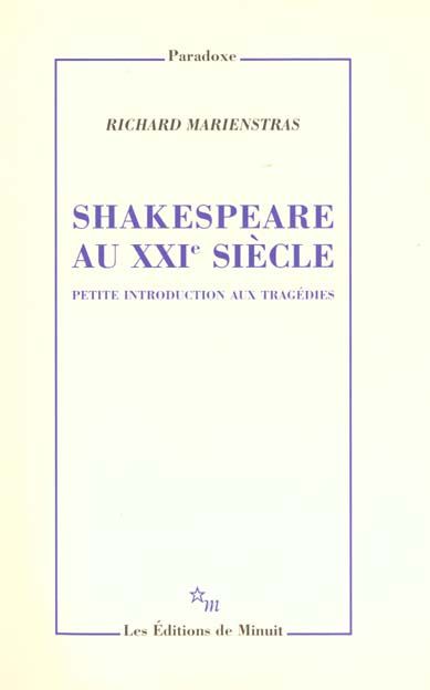 Emprunter Shakespeare au XXIe siècle. Petite introduction aux tragédies livre