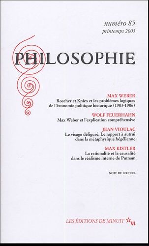 Emprunter Philosophie N° 85, Printemps 2005 livre