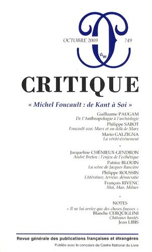 Emprunter Critique N° 749, Octobre 2009 : 