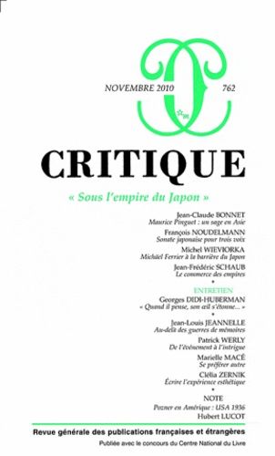 Emprunter Critique N° 762, Novembre 2010 : Sous l'empire du Japon livre