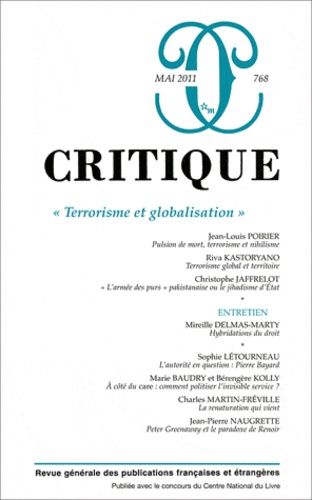 Emprunter Critique N° 768, Mai 2011 : Terrorisme et globalisation livre