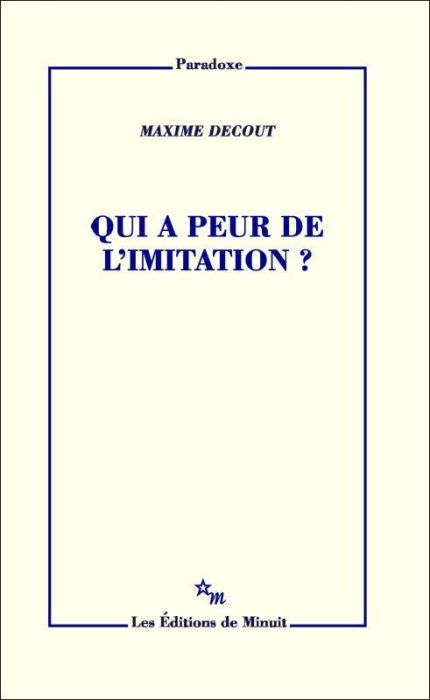 Emprunter Qui a peur de l'imitation ? livre