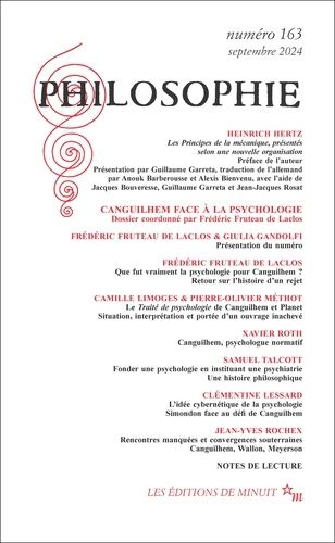 Emprunter PHILOSOPHIE 163 DOSSIER CANGUILHEM FACE A LA PSYCHOLOGIE - VOL163 livre