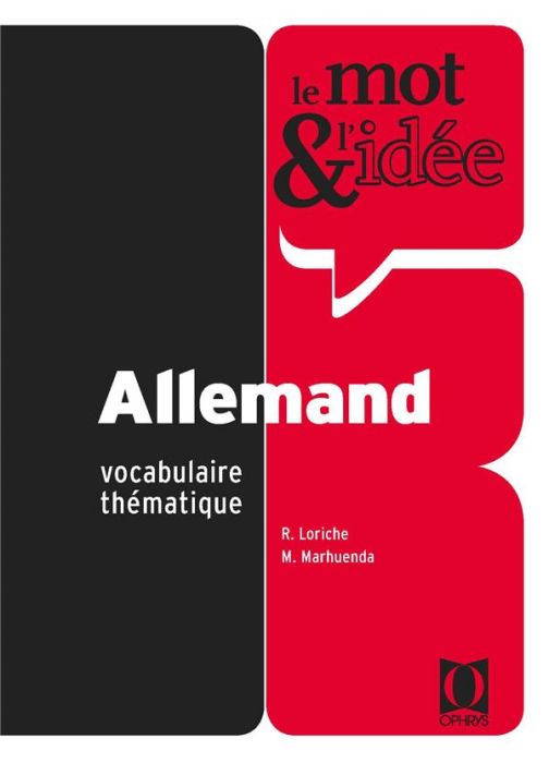 Emprunter Le mot & l'idée Allemand. Vocabulaire thématique livre