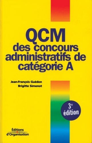 Emprunter QCM des concours administratifs de catégorie A. 3ème édition livre