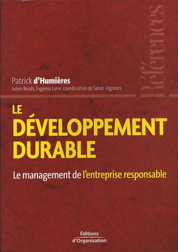 Emprunter Le développement durable. Le mangement de l'entreprise responsable livre