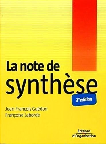 Emprunter La note de synthèse. 3e édition livre