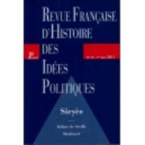 Emprunter Revue française d'Histoire des idées politiques N° 33, 1er semestre : Sieyès livre