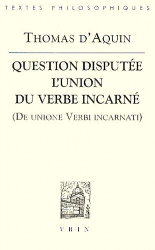 Emprunter QUESTION DISPUTEE L'UNION DU VERBE INCARNE livre