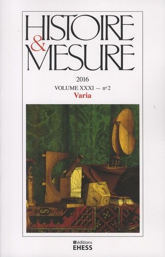 Emprunter Histoire & Mesure Volume 31 N° 2/2016 : Varia livre