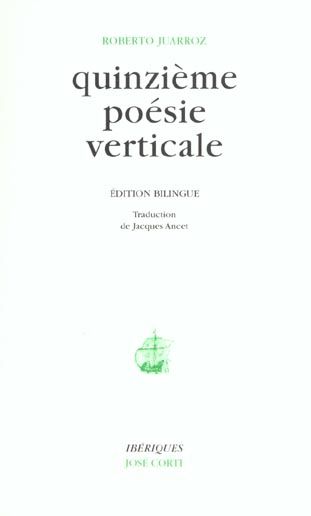 Emprunter Quinzième poésie verticale. Edition bilingue livre